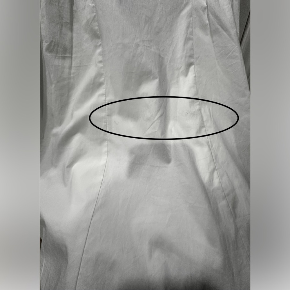 Lulus Simple Loveliness White A-Line Midi Skirt With Pockets XS NEW NWT - Picture 5 of 5